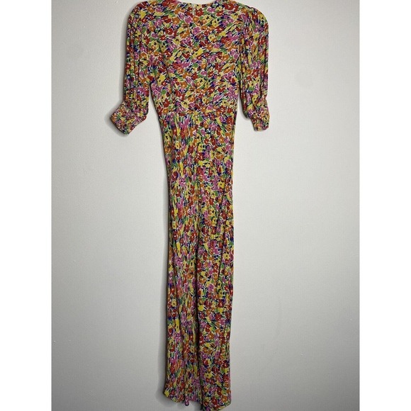 RIXO FOR TARGET FLORAL MULTICOLOR PUFF SLEEVE MAXI DRESS Size 2 - Picture 6 of 6